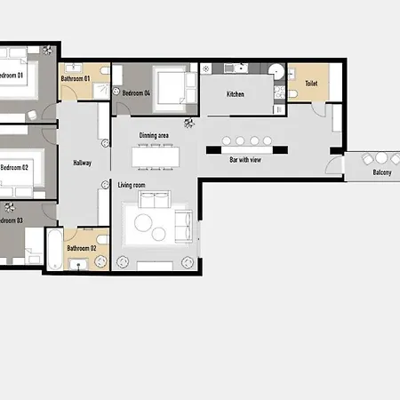 4br & 2,5bath Heritage Panorama With Terrace